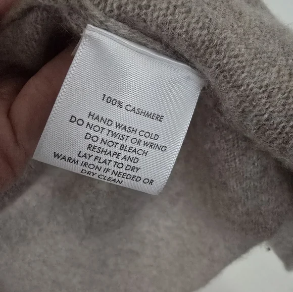 White + Warren Essential Cashmere Mini Trapeze Cardigan Sweater Gray Hea… - Picture 5 of 7